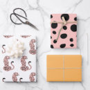 Recherche de léopard rose papier cadeau Sauvage