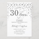 Zoek naar verrassing 30 uitnodigingen Elegant