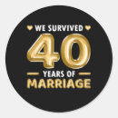 Recherche de 40 ans mariage autocollants Anniversaire