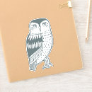 Recherche de hibou blanc autocollants Chouette