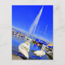 Recherche de lac de cygne cartes postales Bleu
