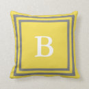 Recherche de gris jaune coussins Initiale