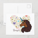 Recherche de motif de licorne cartes postales Magie noire
