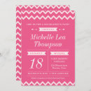 Recherche de chevron rose invitations Chic