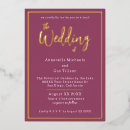Recherche de fuchsia mariage invitations Script