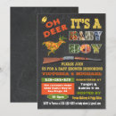 Recherche de camo baby shower invitations Cerf