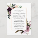 Recherche de mauve anniversaire invitations Rose
