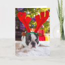 Recherche de canine christmas vœux cartes Bulldog
