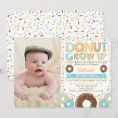 Recherche de donut 1ans anniversaire invitations Beigne