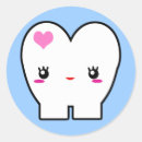 Recherche de dent kawaii autocollants Dentiste