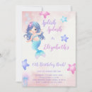 Recherche de mermaid under the sea anniversaire invitations Anniversaire de sirène