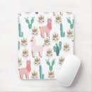 Recherche de lama rose tapis souris Cactus