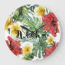 Recherche de fleurs tropicales horloges Hibiscus