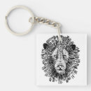Recherche de tête lion porteclés Abstrait
