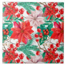 Recherche de poinsettias carreaux Festif