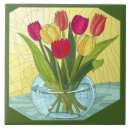 Recherche de vase de fleurs carreaux Coloré