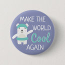Zoek naar beren buttons Klimaatverandering