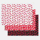 Recherche de point polka papier cadeau Rouge