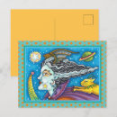 Zoek naar vallende ster briefkaarten Cartoon