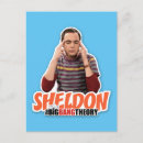 Recherche de théorie cartes postales Sheldon cooper