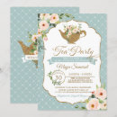 Zoek naar tea party babyshower uitnodigingen Bloemen
