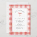 Recherche de ruban rouge invitations Classique