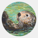Zoek naar zee otters stickers Schattige otter