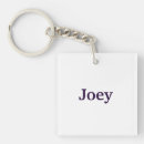 Recherche de violet et blanc porteclés Typographie