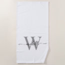 Recherche de bridal party serviettes de plage Monogramme