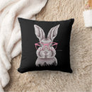 Recherche de pâques drôle coussins Lapin