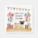 Recherche de chien de carlin serviettes Anniversaire