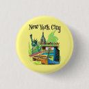 Recherche de statue liberté badges Rétro