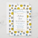 Recherche de blue gold anniversaire invitations Fête