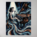 Recherche de piano jazz posters Rétro