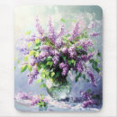 Recherche de fleurs lilas tapis souris Nature