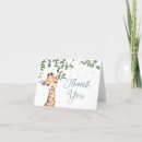 Recherche de girafes mignonnes vœux cartes Zoo