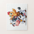 Recherche de vache puzzles Mignon