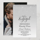 Recherche de elegant silver fiançailles invitations Chic
