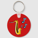 Recherche de saxophone bleu porteclés Bleus