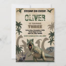 Recherche de de dinosaure anniversaire invitations Parti préhistorique