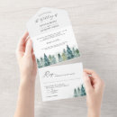 Recherche de evergreen mariage invitations Aquarelle