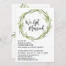 Recherche de watercolor wreath invitations Typographie