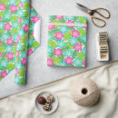 Recherche de motif hawaïen papier cadeau Rose