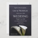 Recherche de calla mariage invitations Fleurs blanches