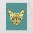 Recherche de chat mexicain cartes postales Coloré