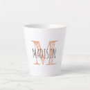 Recherche de monogramme lettre tasses Monogrammé