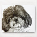 Recherche de tzu shih tapis souris Chien mignon