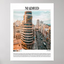 Zoek naar madrid posters Skyline van madrid