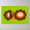 Zoek naar vintage flower posters Oranje
