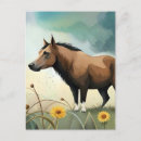 Recherche de poney mignon cartes postales Pour enfants